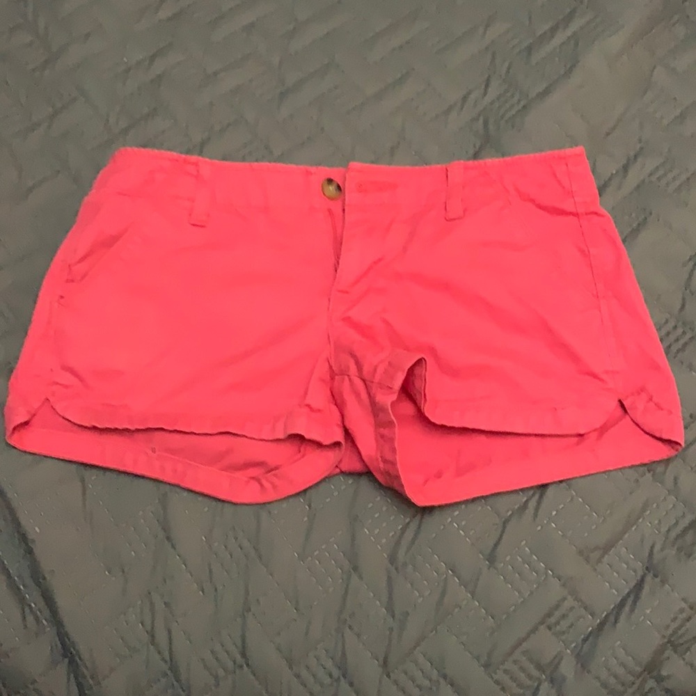 Pink jean shorts!